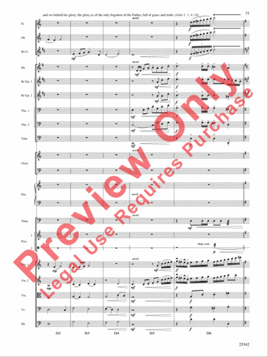 Glory to the Newborn King! Choir scores gallery preview page 32