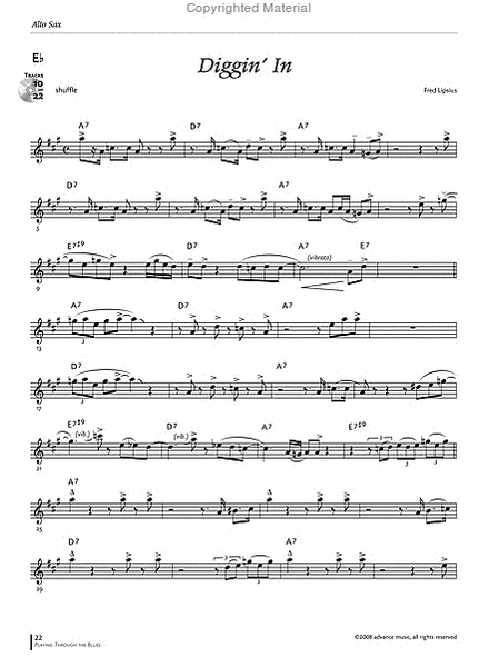 Playing Through The Blues - Alto Sax image number null