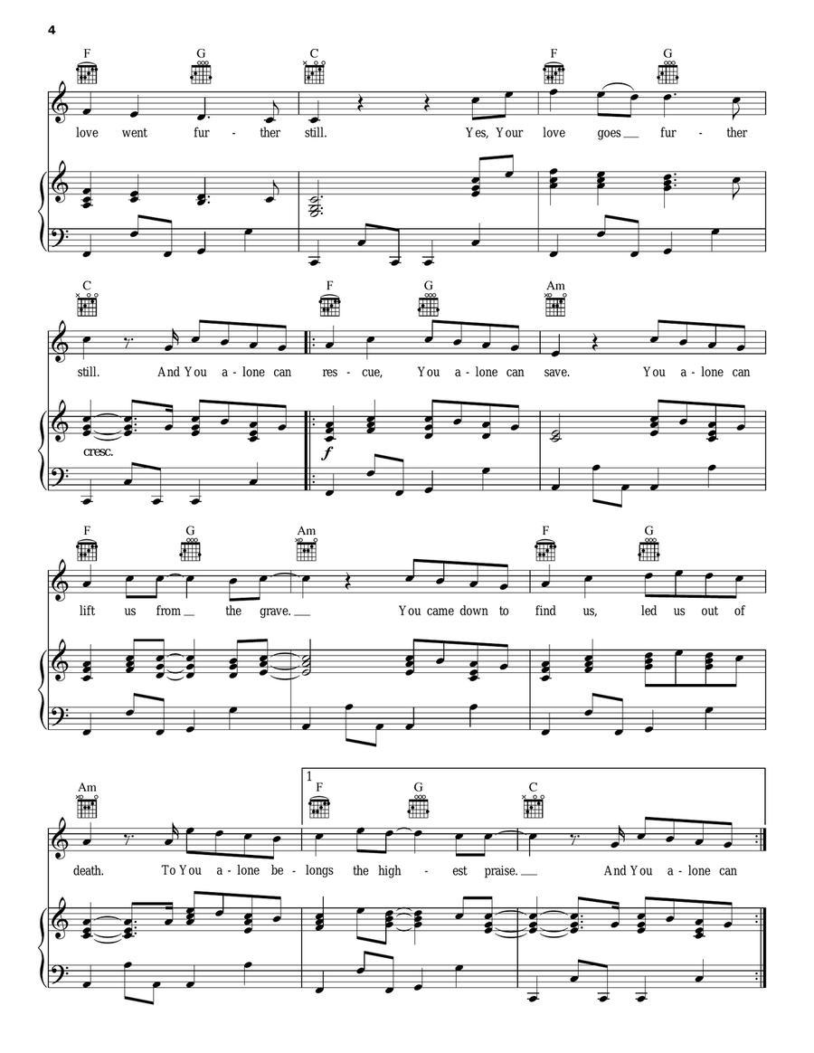 You Alone Can Rescue Acoustic Guitar scores gallery preview page 4