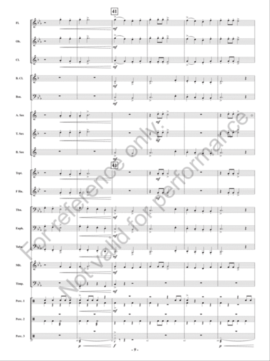 Dark Forest Dance Dark Forest Dance Concert Band scores gallery preview page 10