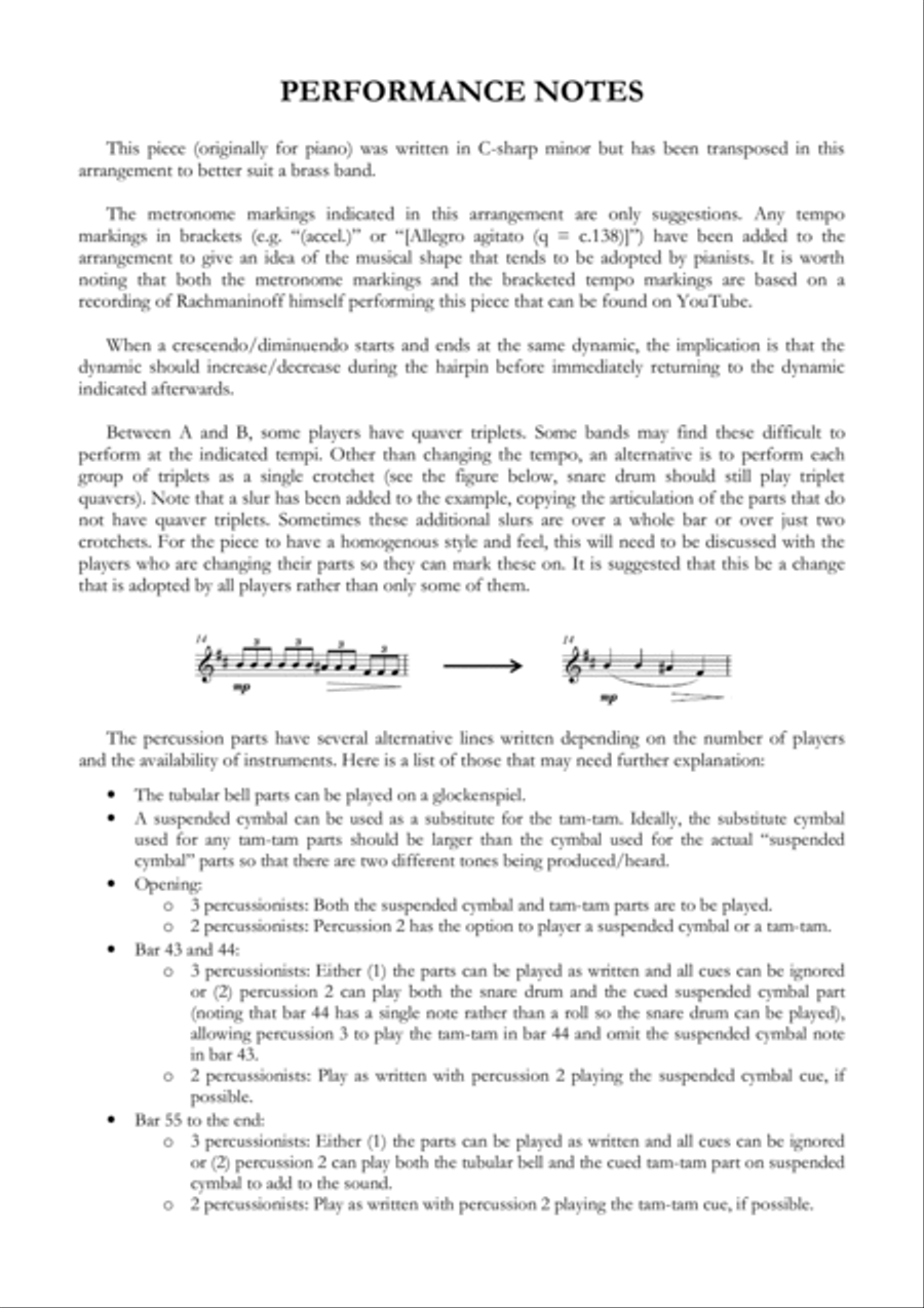 Prelude in C-sharp minor (Rachmaninoff) - Brass Band Brass Band scores gallery preview page 3