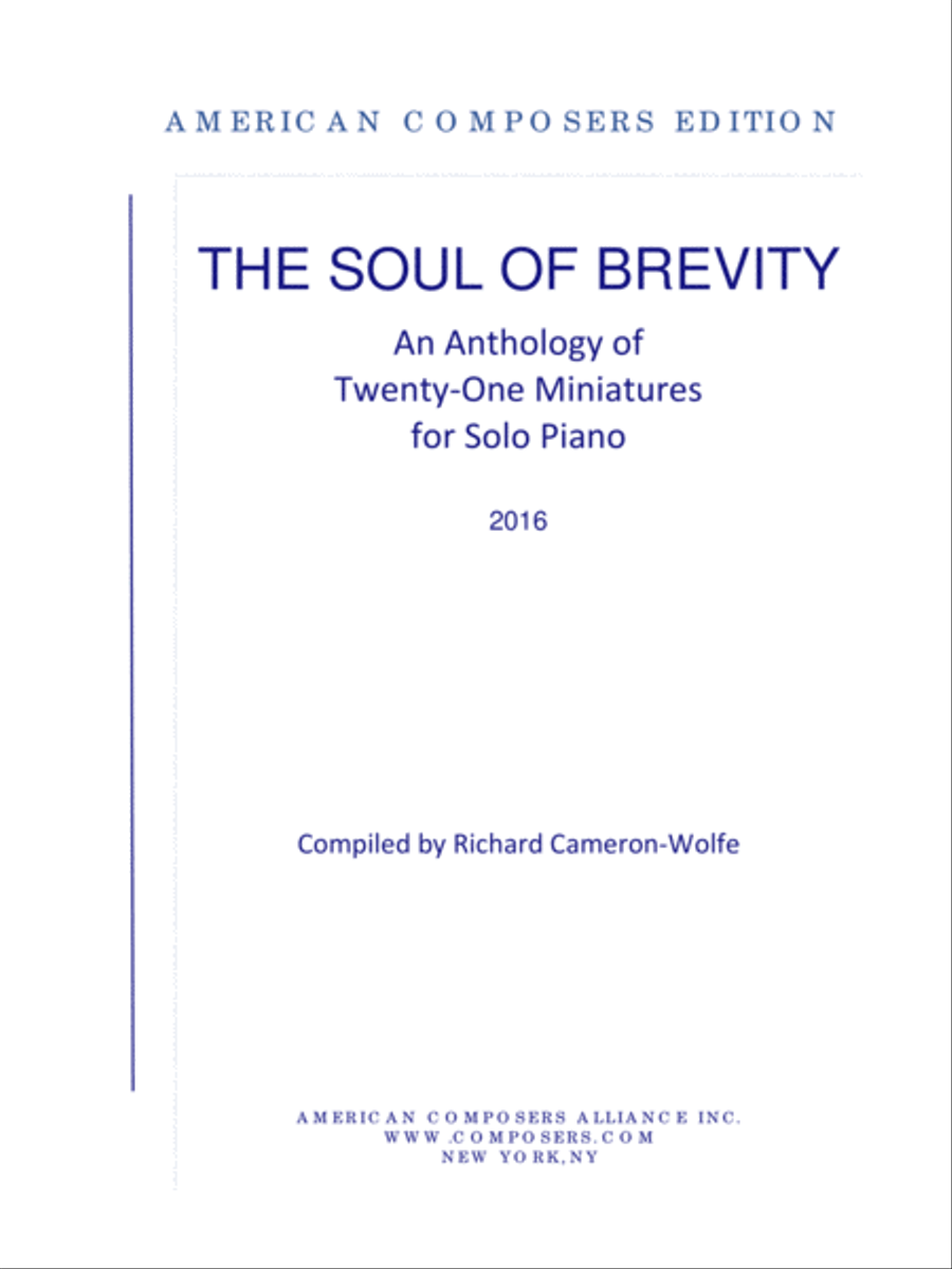 [Various] The Soul of Brevity Piano Solo scores gallery preview page 1