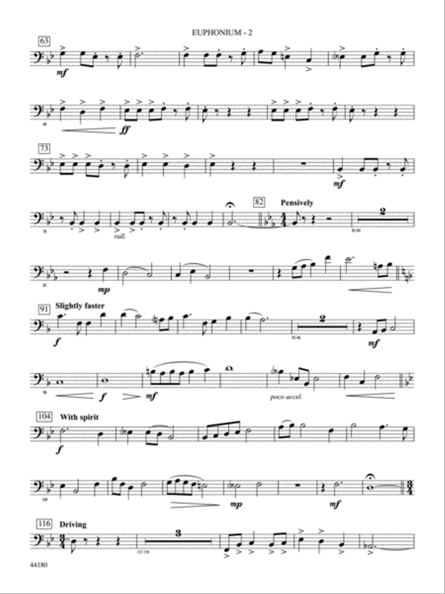 Workforce: Baritone B.C. Concert Band scores gallery preview page 2