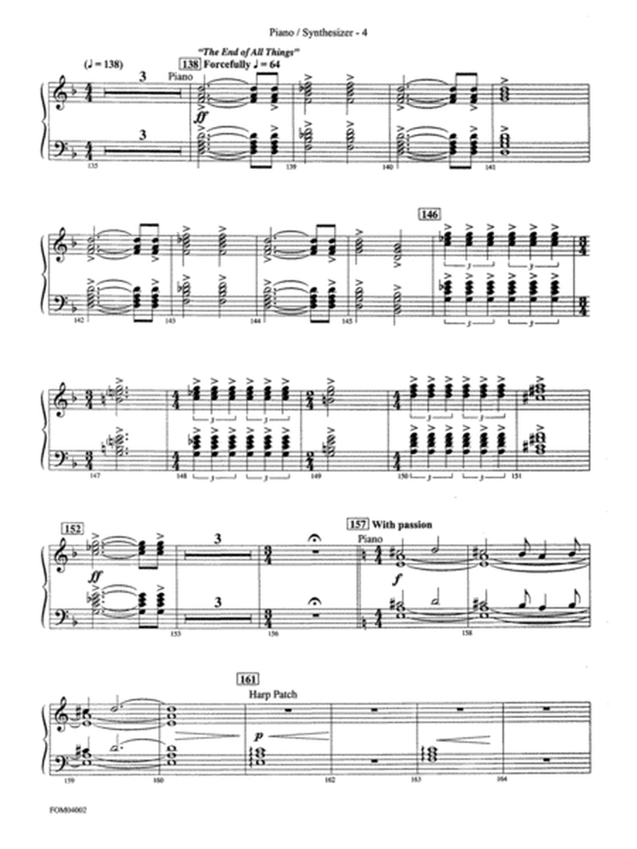 The Lord of the Rings: The Return of the King, Suite from: Piano Accompaniment