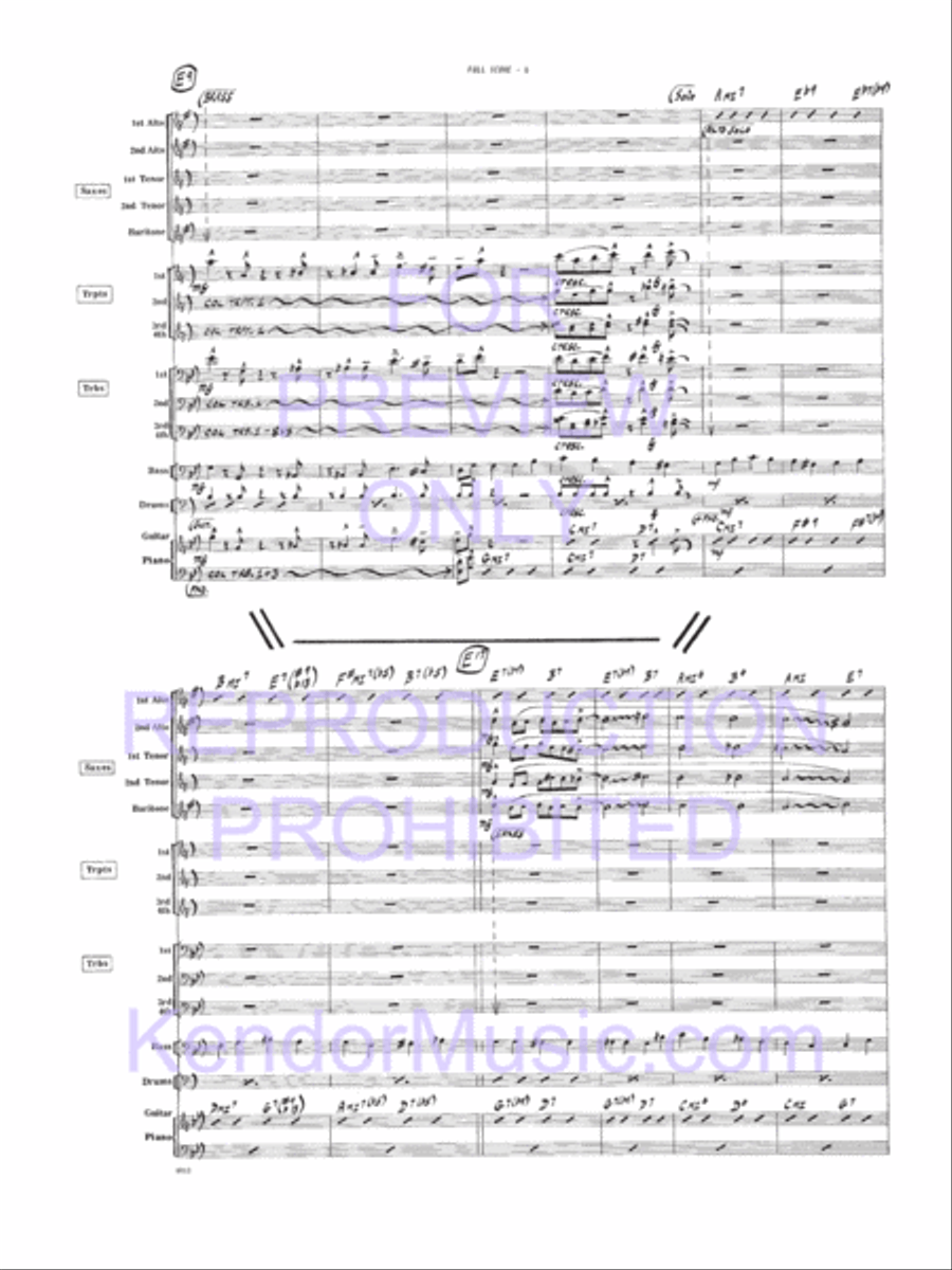Bird, The Bird, The Jazz Ensemble scores gallery preview page 18