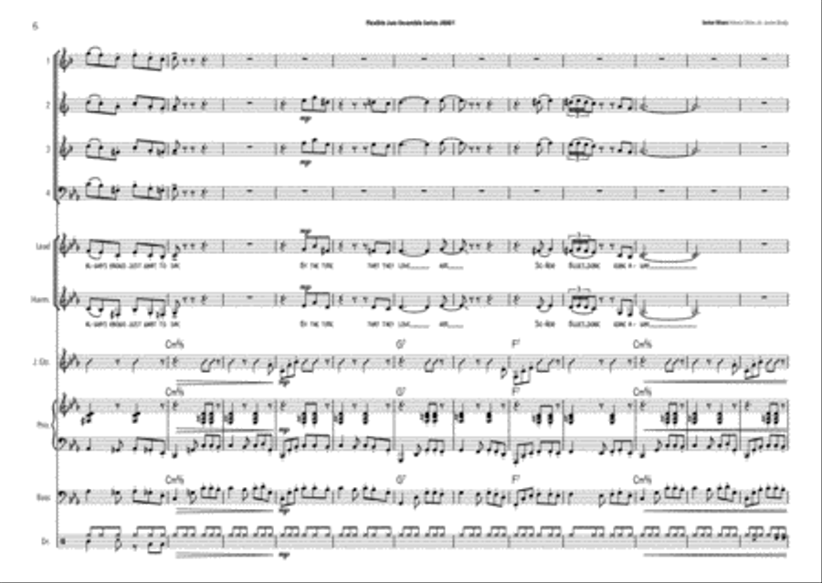 Senor Blues Jazz Ensemble scores gallery preview page 6