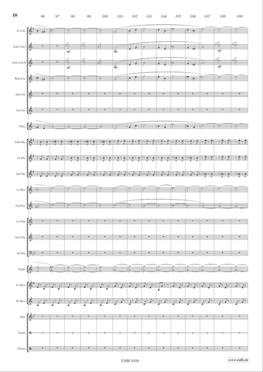 Otto e Mezzo Otto e Mezzo Brass Band scores gallery preview page 11