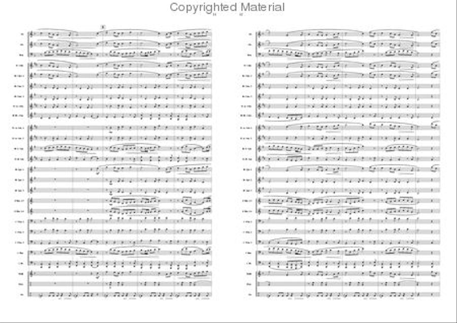 Down by the Salley Gardens Concert Band scores gallery preview page 6