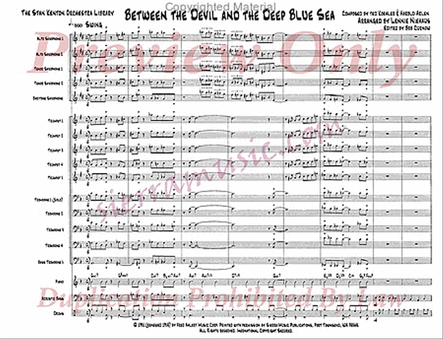 Between The Devil And The Deep Blue Sea Jazz Ensemble scores gallery preview page 2