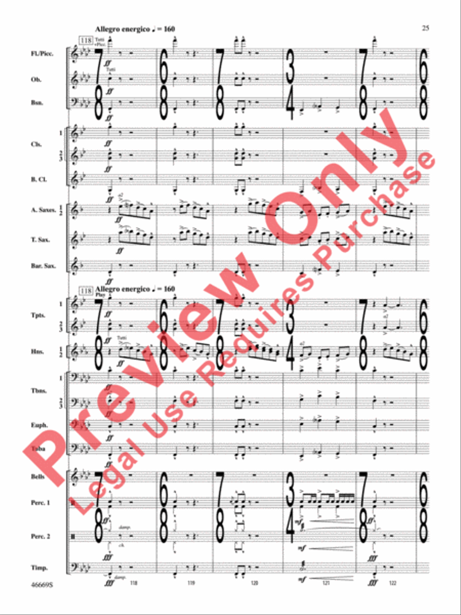 Oracles of the Sirocco Concert Band scores gallery preview page 26