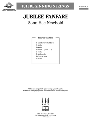 Jubilee Fanfare: Score