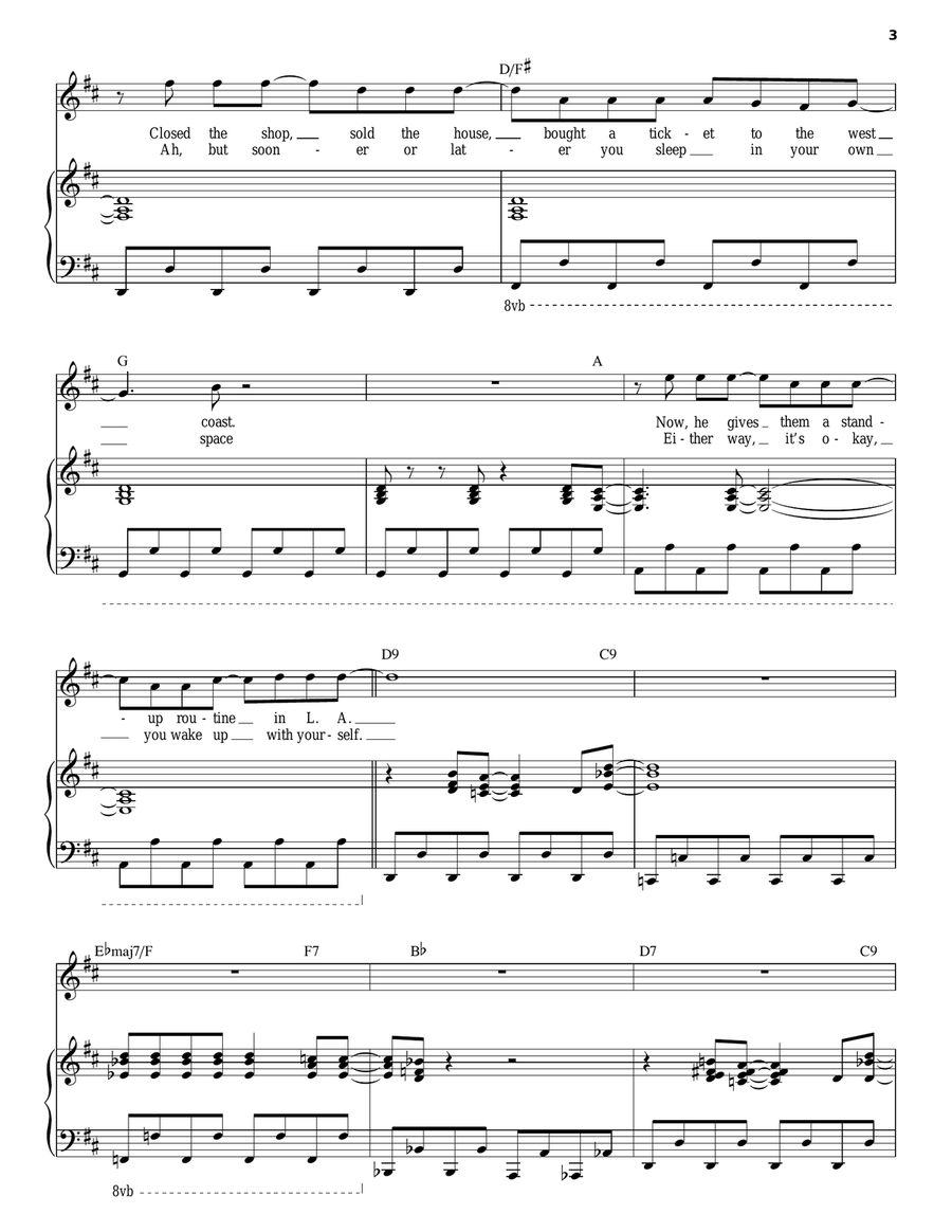 My Life My Life Piano, Vocal scores gallery preview page 3