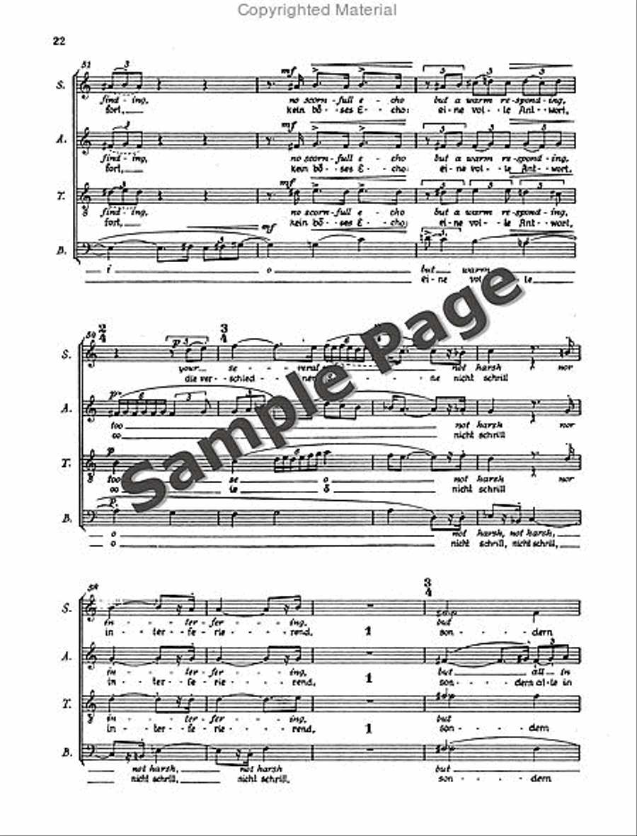 Henze Moralities(1967) Chor.score 4-Part scores gallery preview page 25