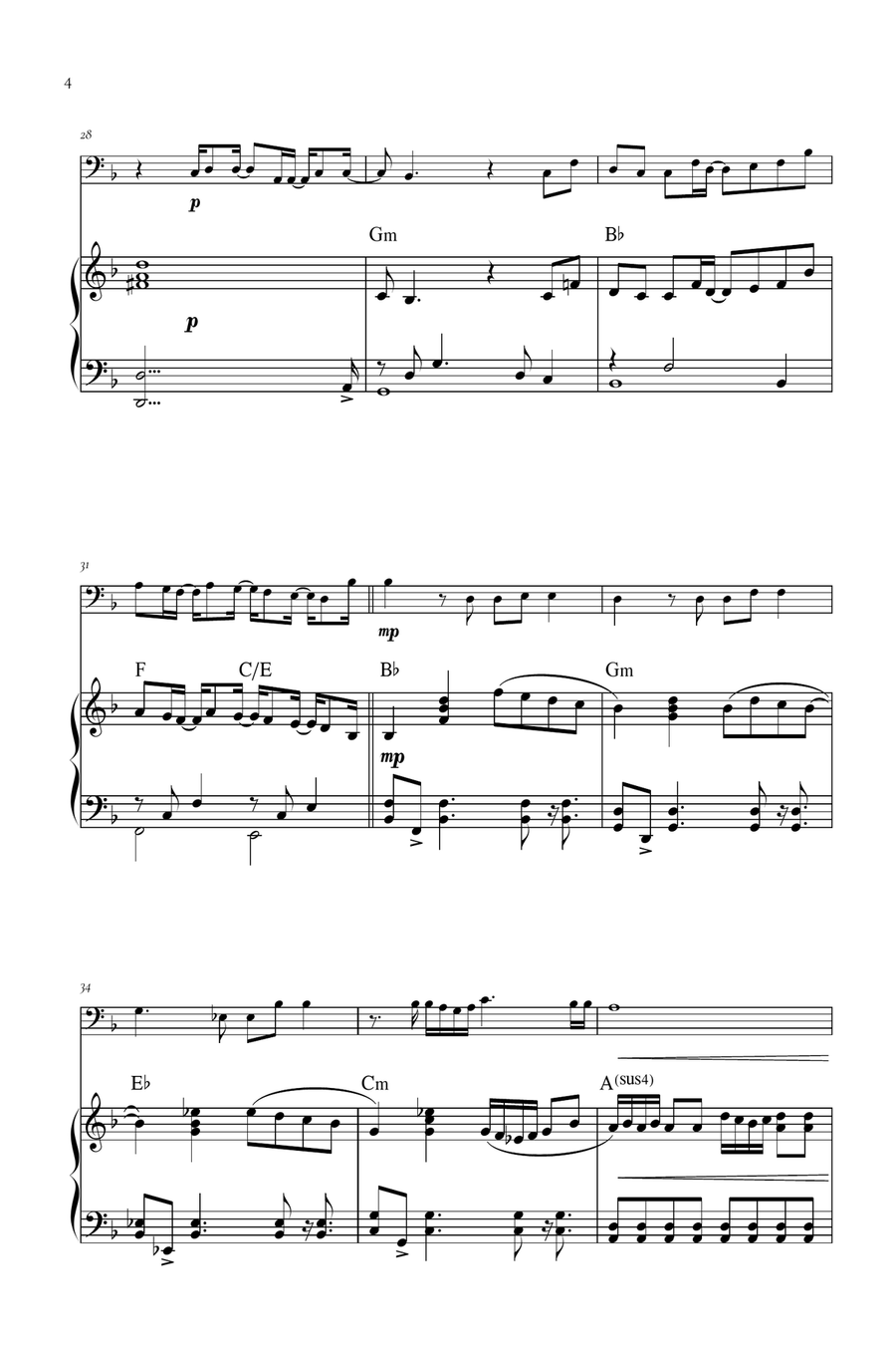Beyond (End Credit Version) Piano scores gallery preview page 4