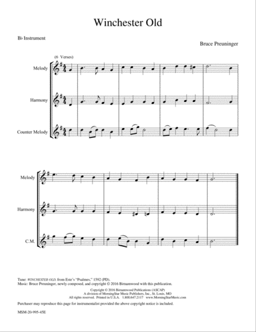 Winchester Old Piano and Keyboard scores gallery preview page 1