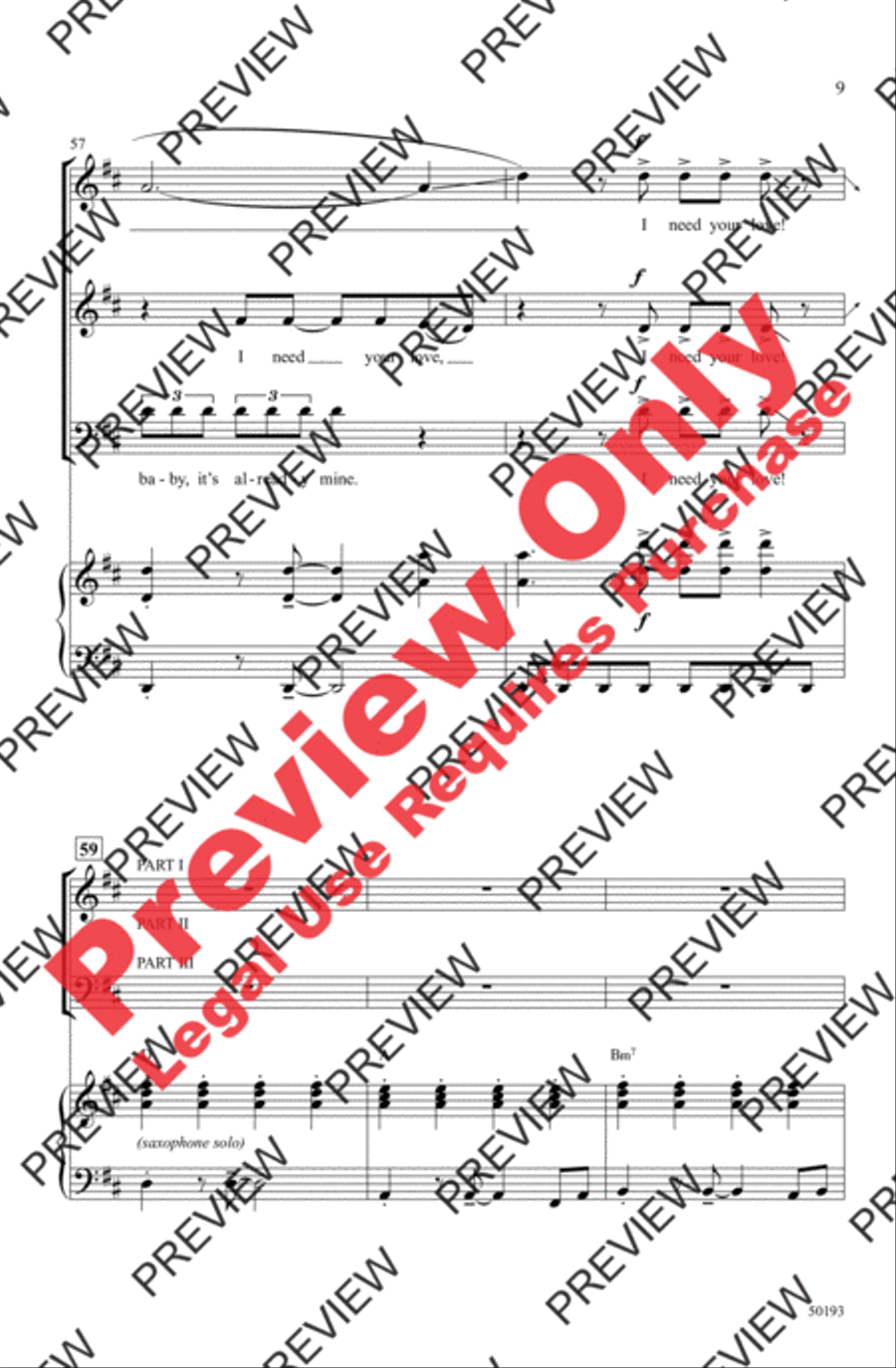 Ribbons and Bows 3-Part scores gallery preview page 9
