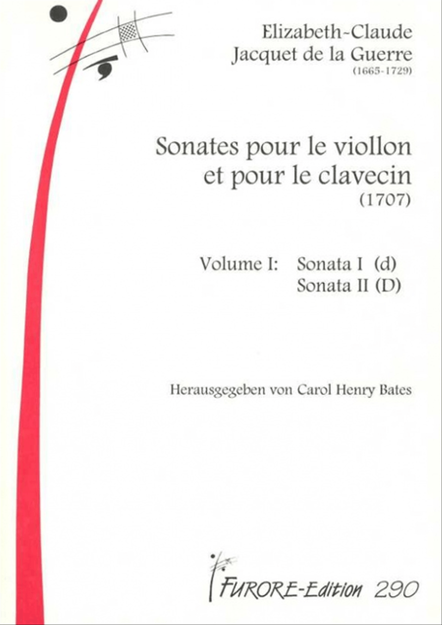 Sonates pour le Viollon et pour le clavecin. Vol 1: Sonata I (d), Sonata II (D) Violin Solo scores gallery preview page 1