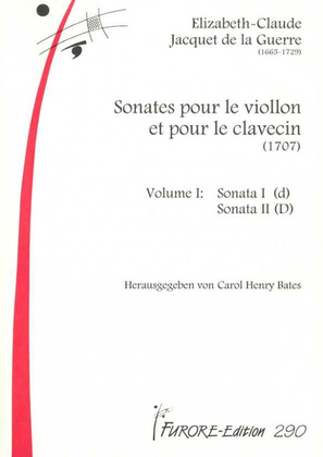 Book cover for Sonates pour le Viollon et pour le clavecin. Vol 1: Sonata I (d), Sonata II (D)