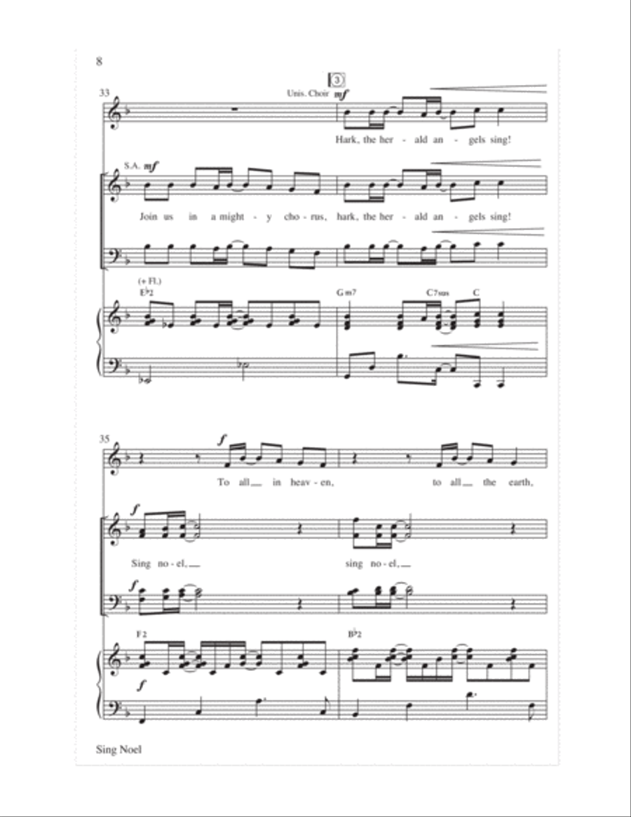 Sing Noel Sing Noel 4-Part scores gallery preview page 9