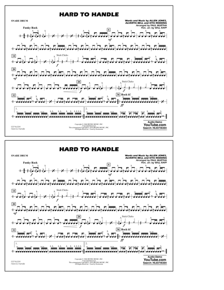 Hard to Handle (arr. Paul Murtha) - Snare Drum