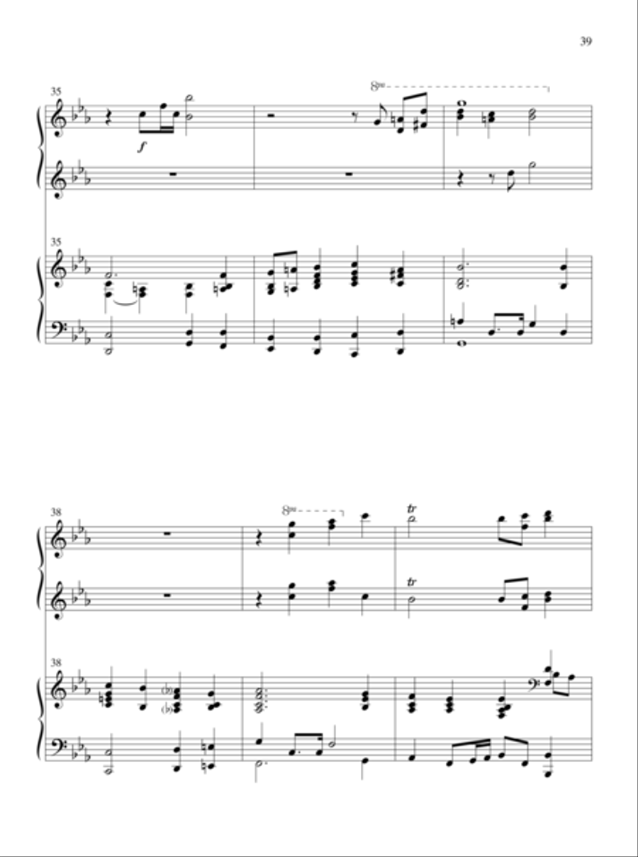 The Glories of My God and King Piano Duet scores gallery preview page 23