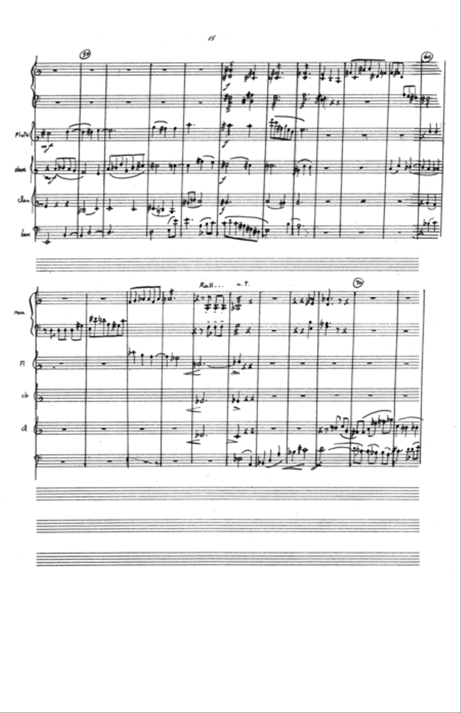 Quintet for Marimba and Winds Bassoon scores gallery preview page 8