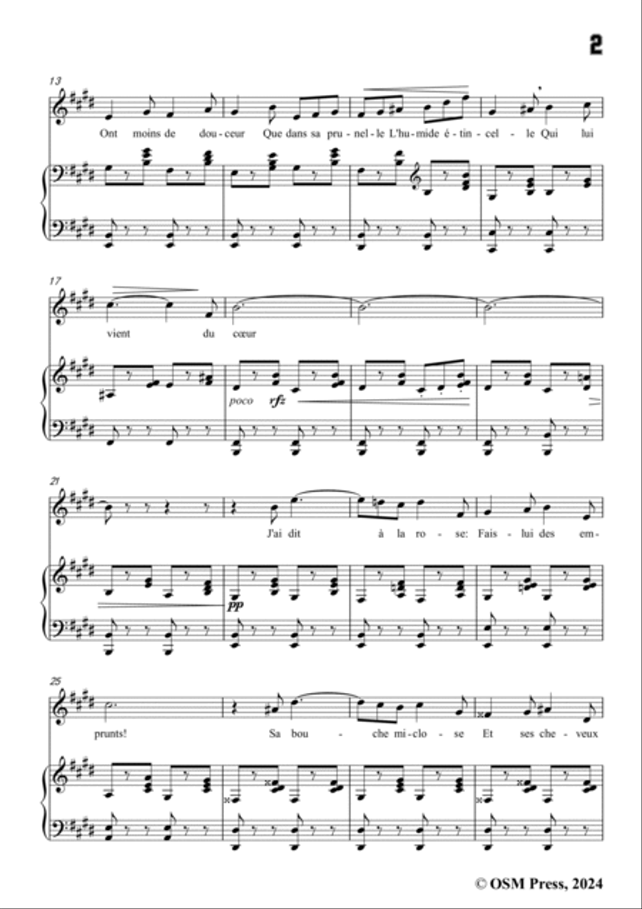 Paladilhe-J'ai dit aux étoiles(Sérénade),in E Major Voice scores gallery preview page 3