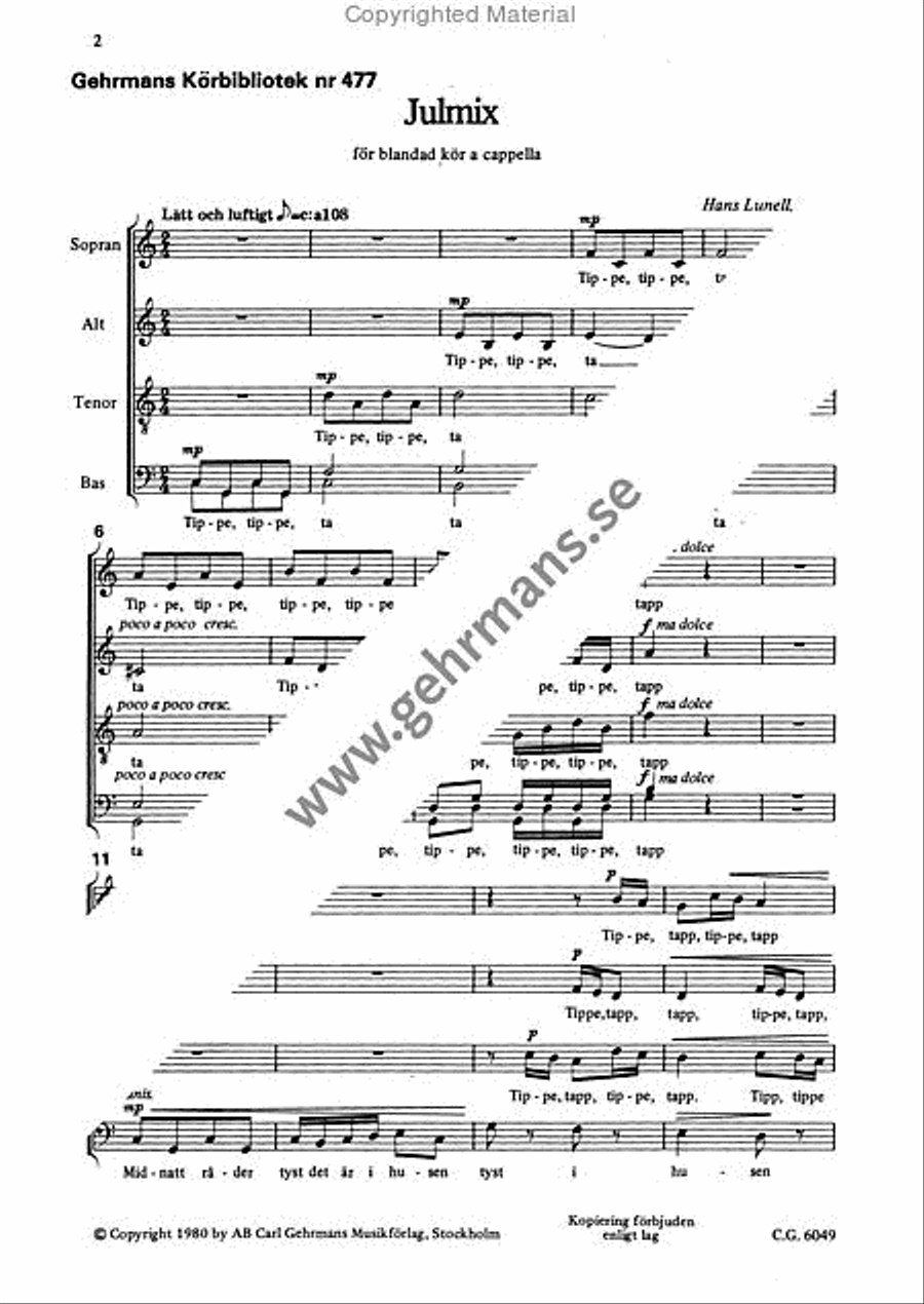 Julmix 4-Part scores gallery preview page 2