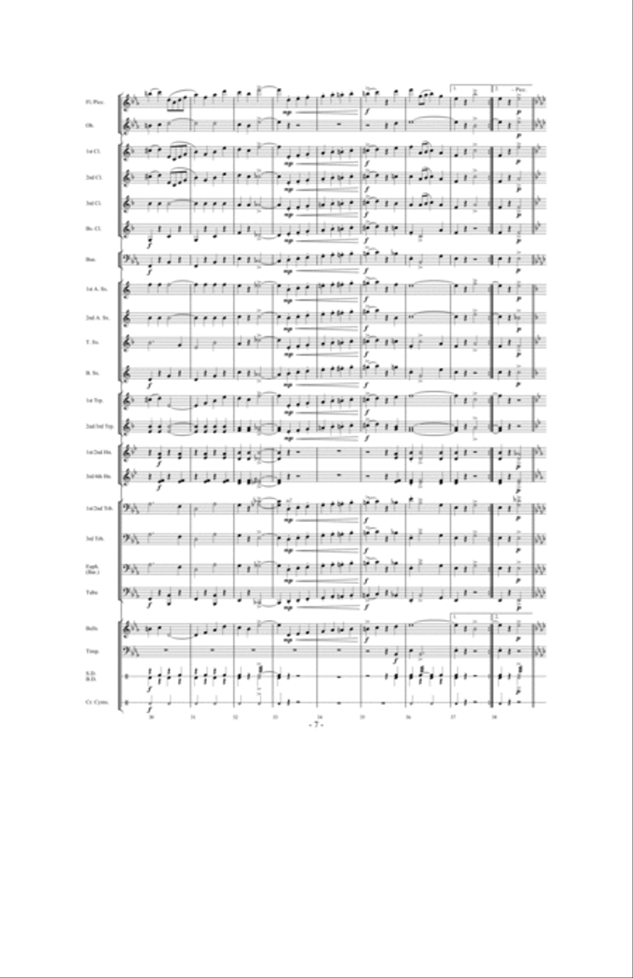 Aces of the Air Aces of the Air Concert Band scores gallery preview page 6