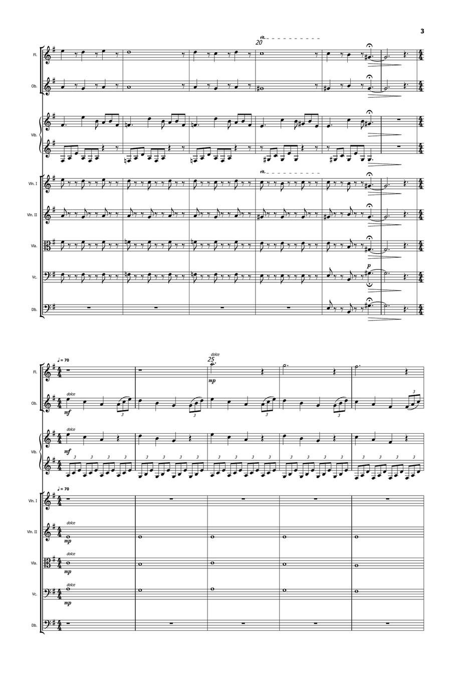 Underwater Dance Underwater Dance String Orchestra scores gallery preview page 3
