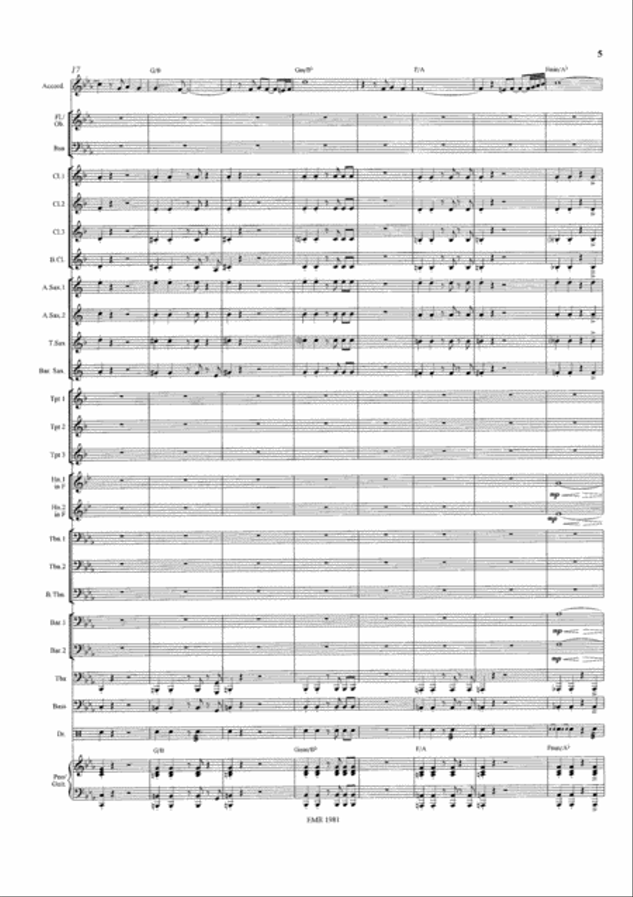 Tango Fuego Concert Band scores gallery preview page 6