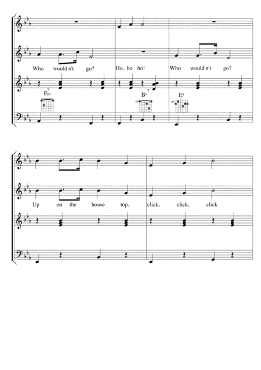 Instrumental Duet - Up on the Housetop Piano scores gallery preview page 6