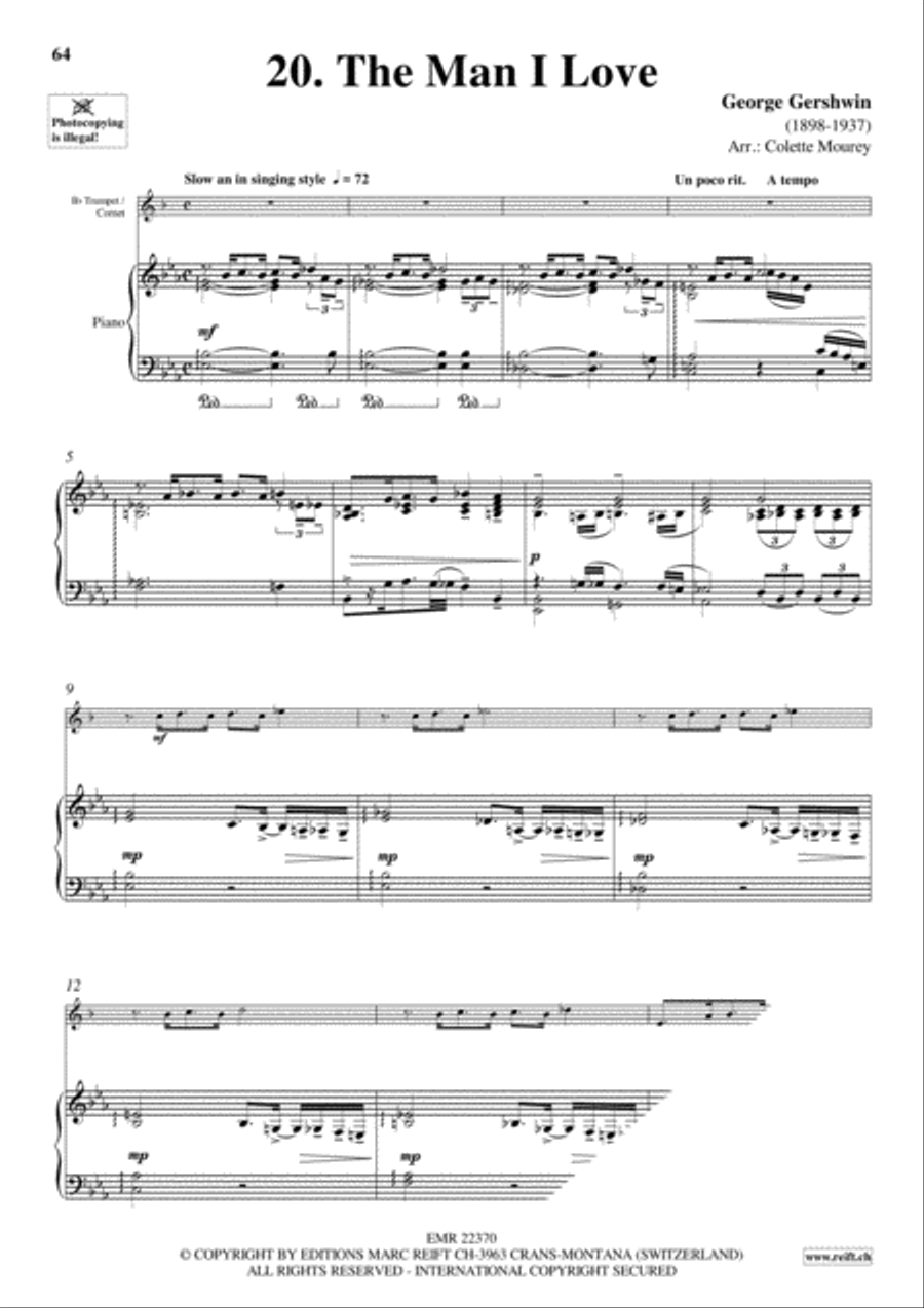 Gershwin 20 Greatest Hits Cornet scores gallery preview page 22