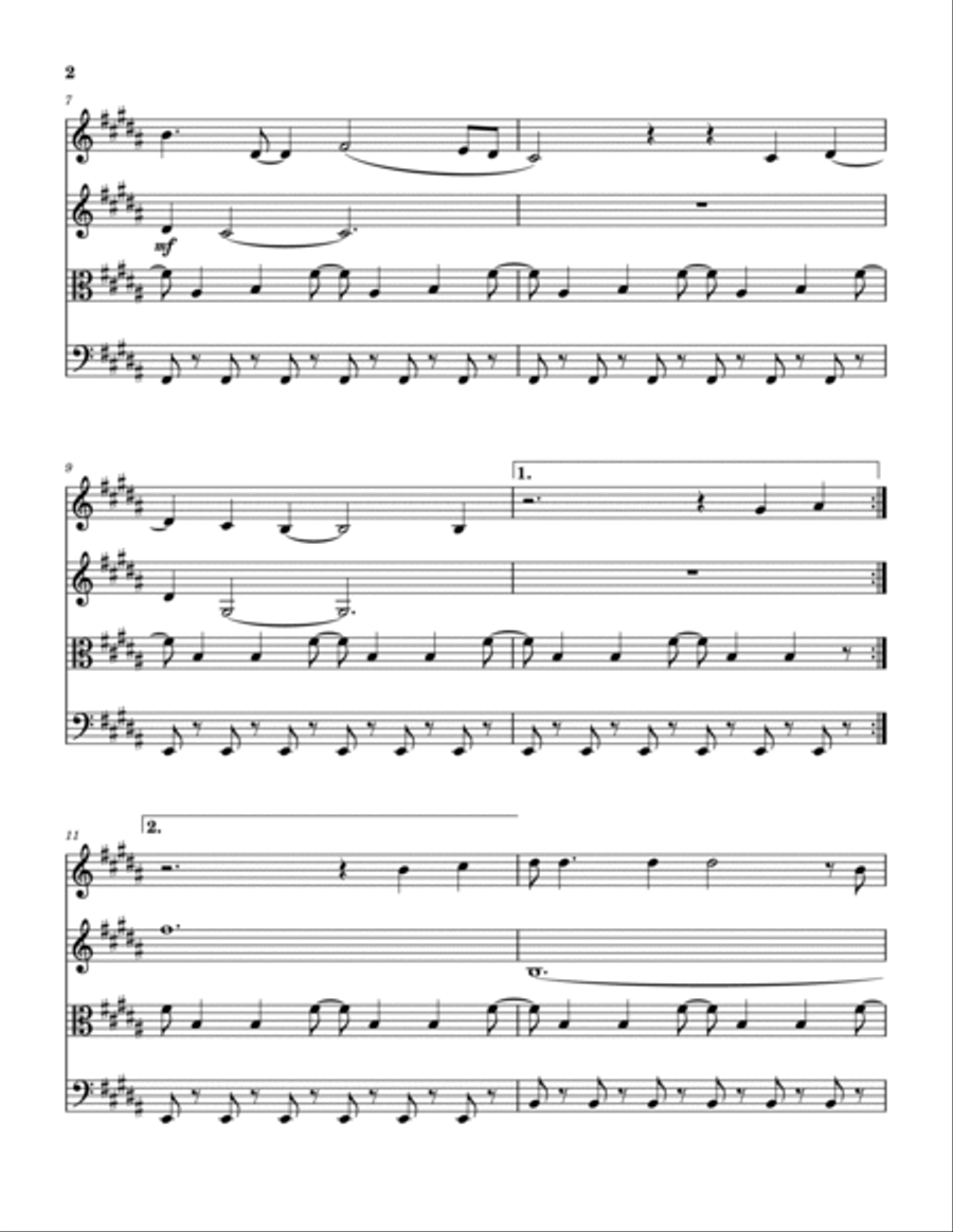 Gratitude String Quartet scores gallery preview page 3