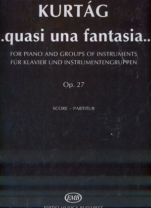 Book cover for ...quasi una fantasia... op. 27 für Klavier und I