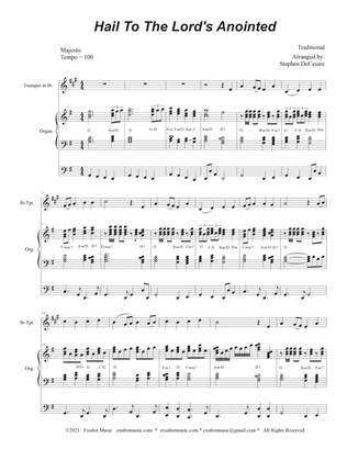 Hail To The Lord's Anointed (Bb-Trumpet solo) - Organ accompaniment)