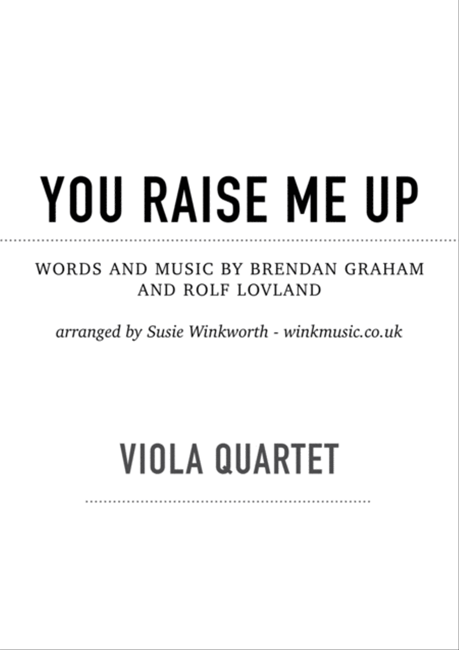 You Raise Me Up Small Ensemble scores gallery preview page 1