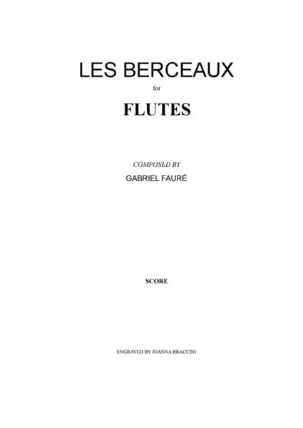Les Berceaux (Gabriel Fauré) for Flutes image number null