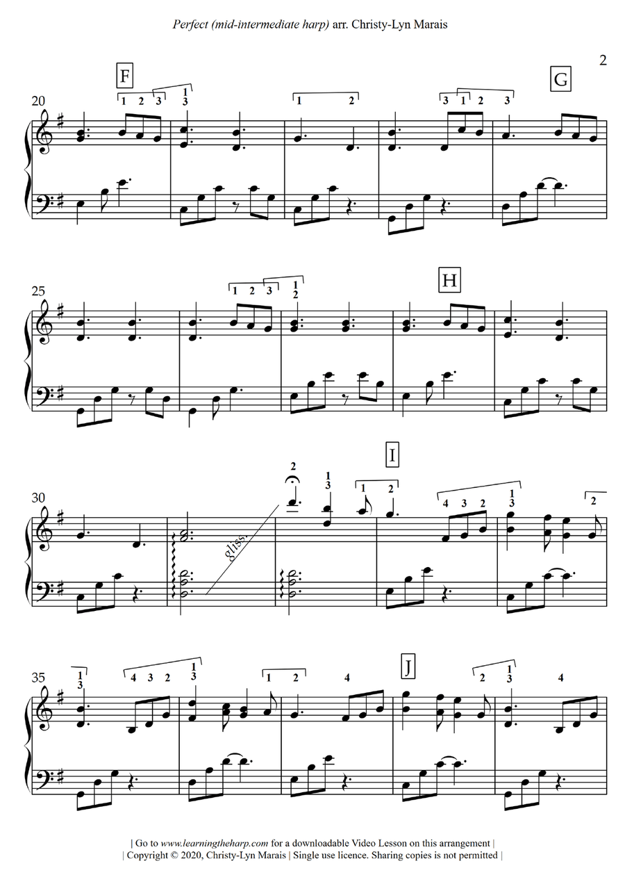 Perfect Harp scores gallery preview page 3
