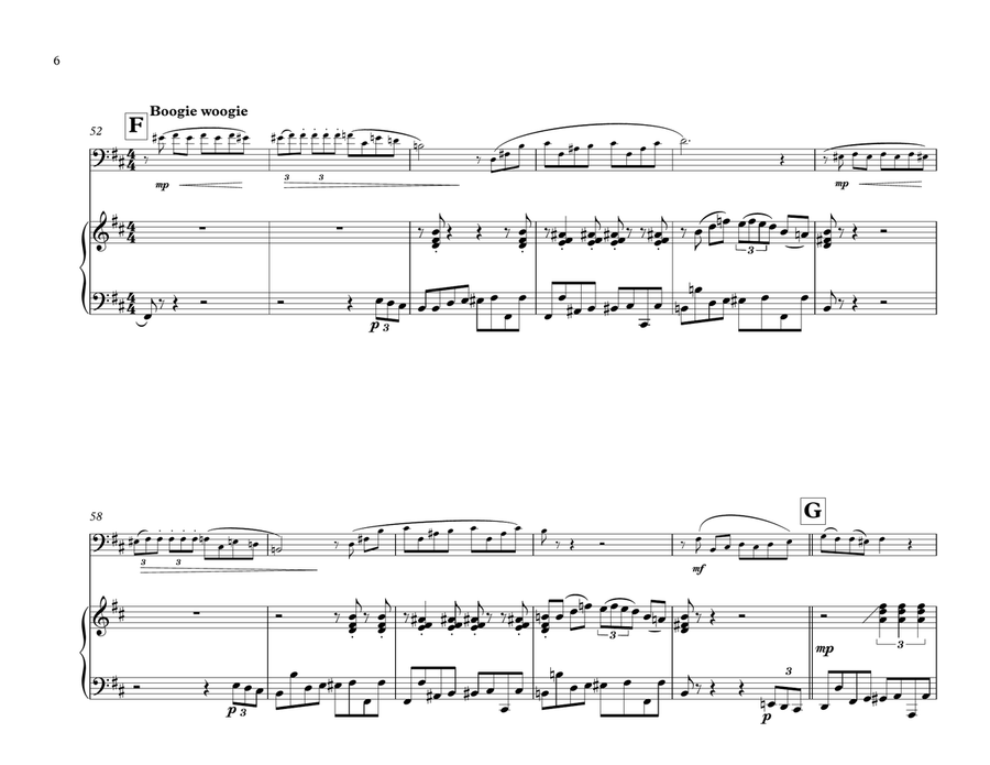Für Elise Boogie Woogie for Cello & Piano Piano scores gallery preview page 6