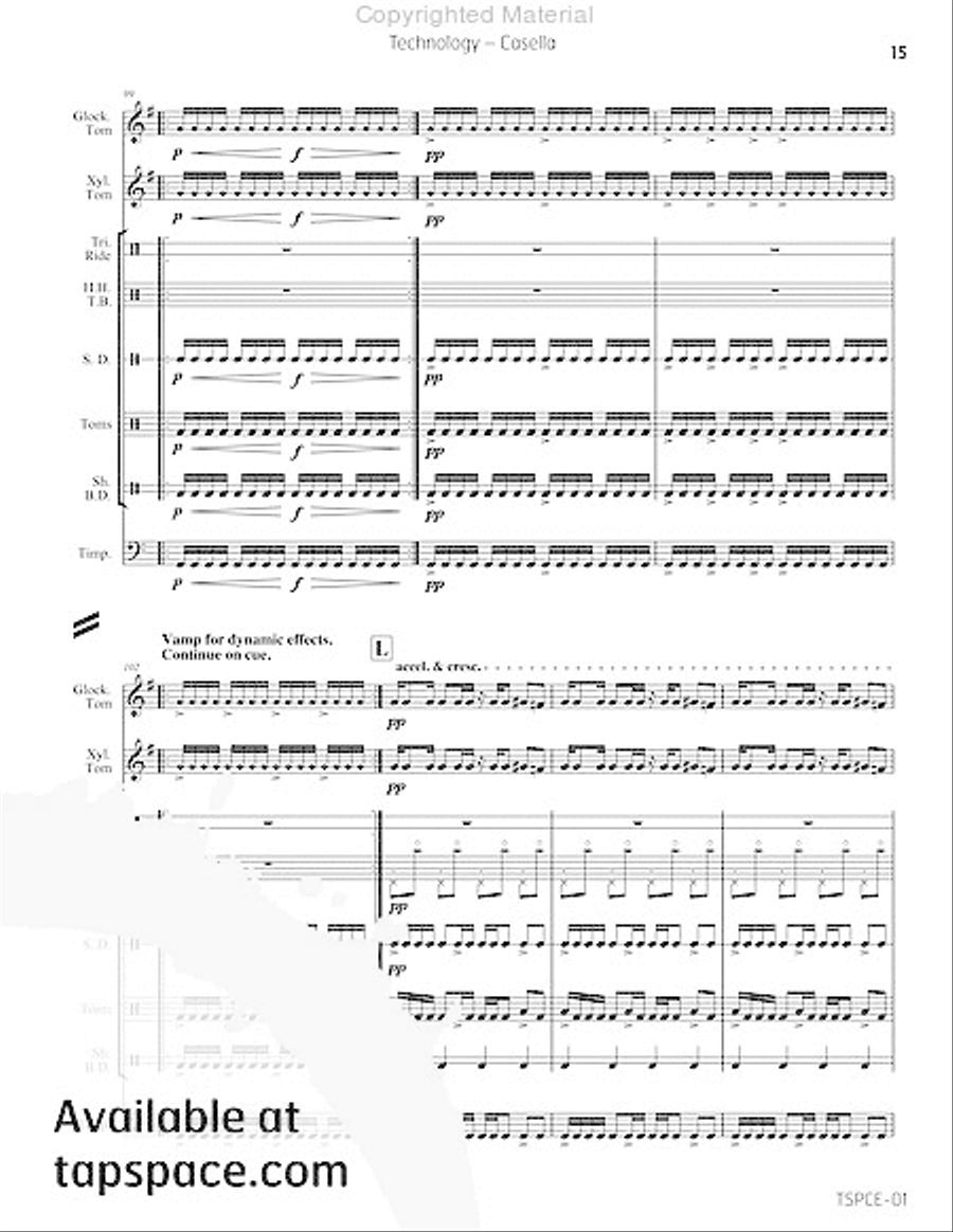 Technology Percussion Ensemble scores gallery preview page 18