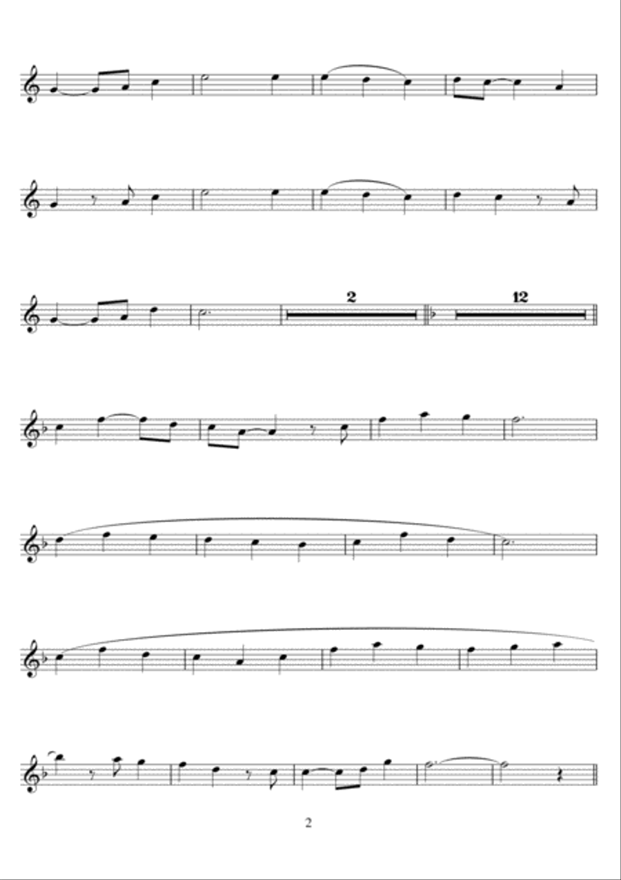 Mull Of Kintyre Clarinet Solo scores gallery preview page 2
