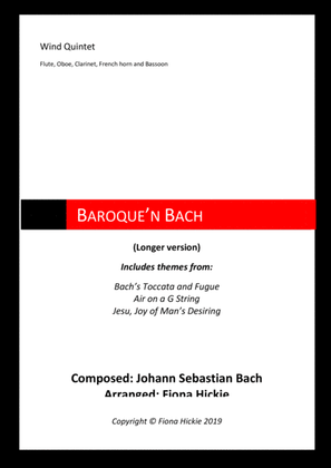 Book cover for Baroque'n Bach: Wind Quintet