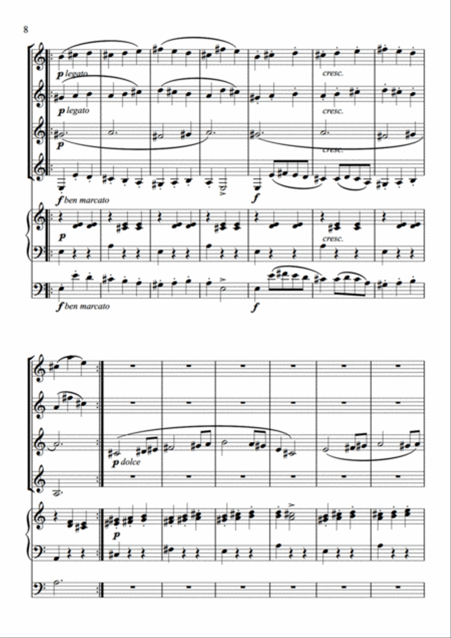 Slavonic Dance No. 1 Set of Parts scores gallery preview page 8