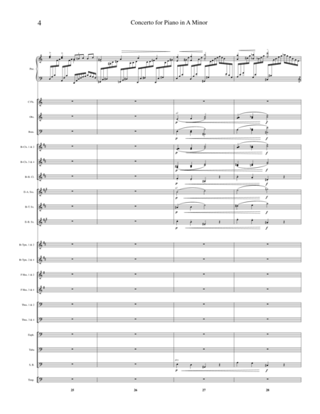 Piano Concerto in A Minor (First Movement) - Concert Band TRanscription image number null