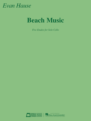 Book cover for Beach Music: Five Etudes for Solo Cello