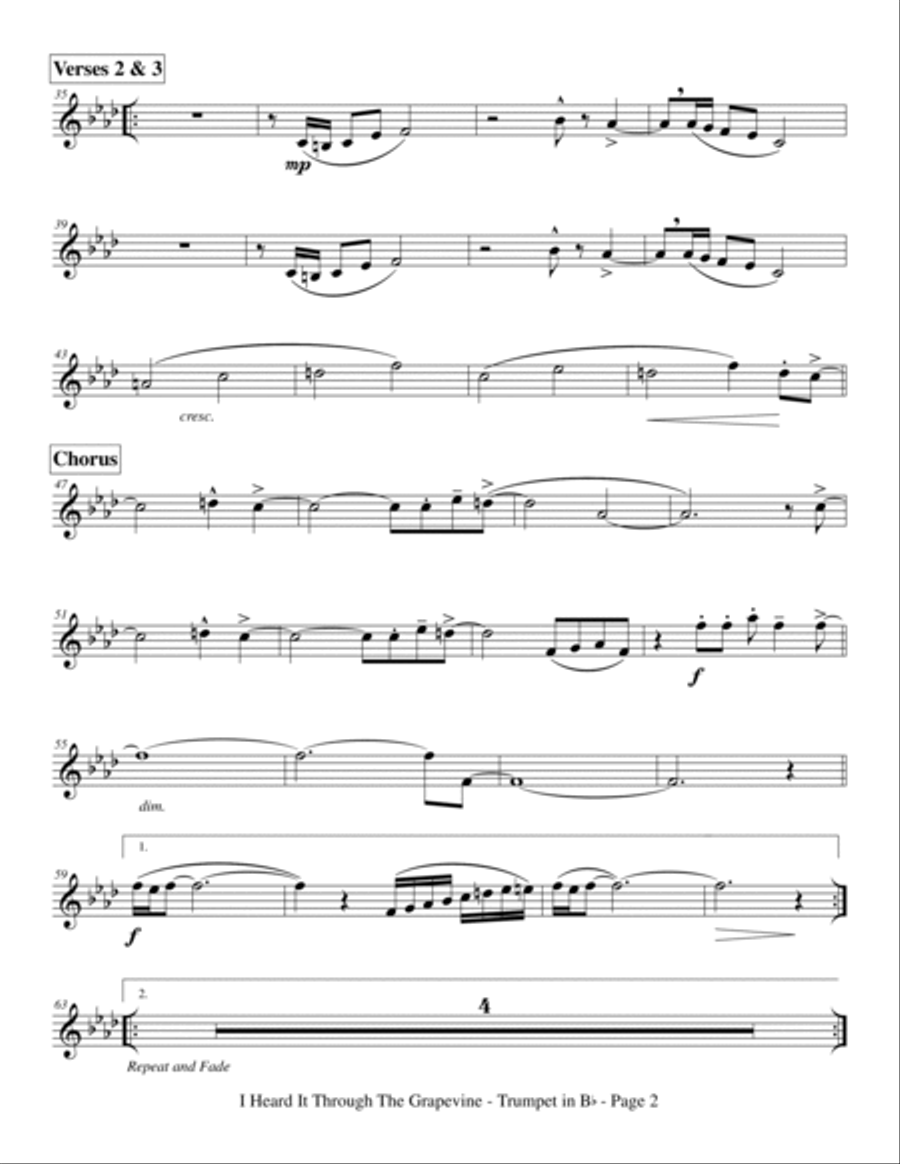 I Heard It Through The Grapevine Small Ensemble scores gallery preview page 4