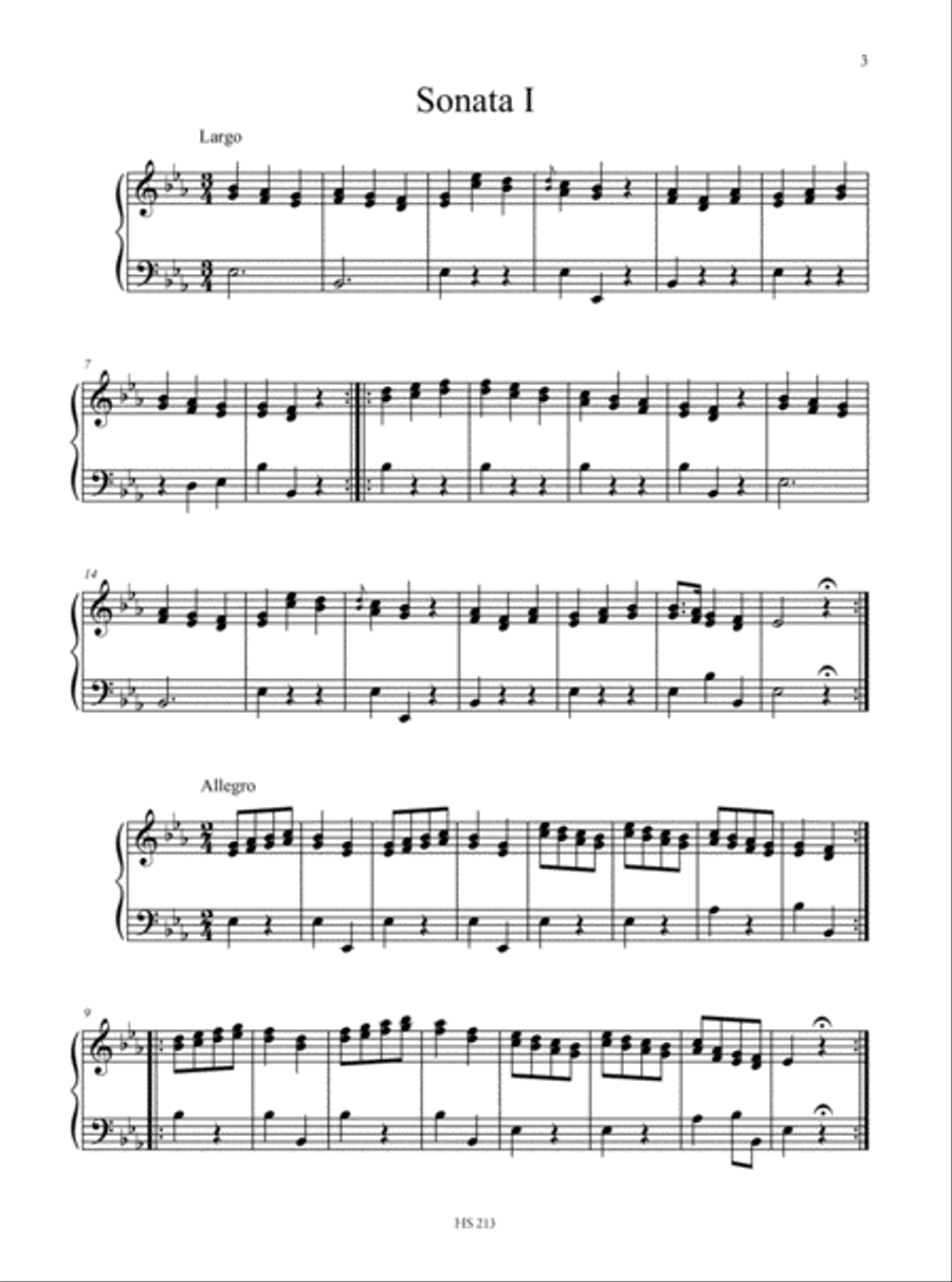 Preludes and Sonatas for Harp Harp scores gallery preview page 3