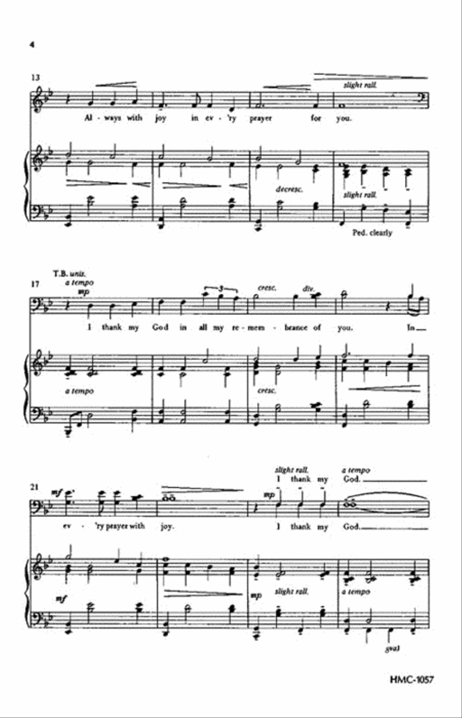 An Expression of Gratitude 4-Part scores gallery preview page 3