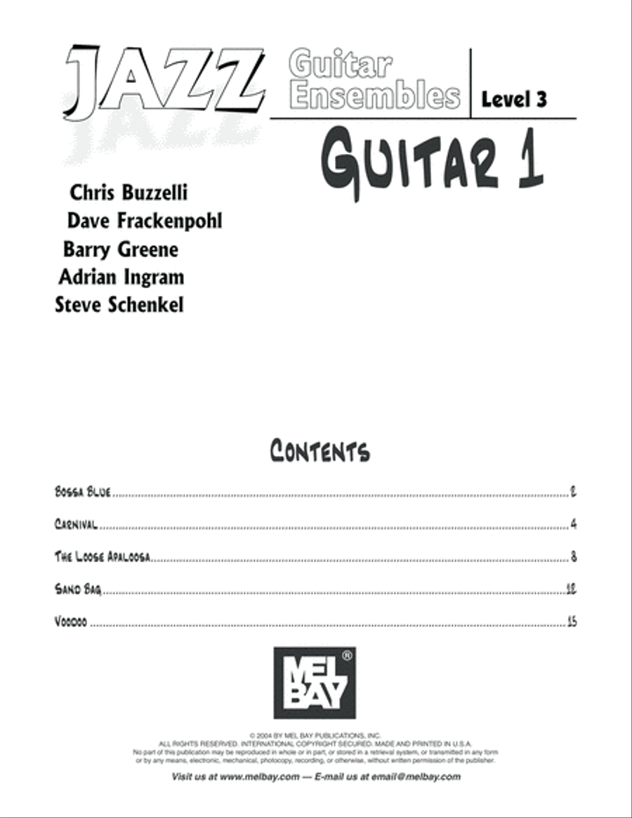 Jazz Guitar Ensembles Level 3 Guitar Ensemble scores gallery preview page 2
